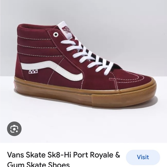 New Vans Skate Sk8 Hi~Royal Gum Pop Crush sneakers 6 - Picture 3 of 13